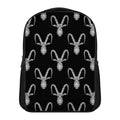 White And Black Capricorn Sign Print Casual Backpack