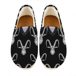 White And Black Capricorn Sign Print Casual Shoes