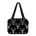 White And Black Capricorn Sign Print Double Strap Bible Bag