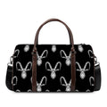 White And Black Capricorn Sign Print Duffel Bag