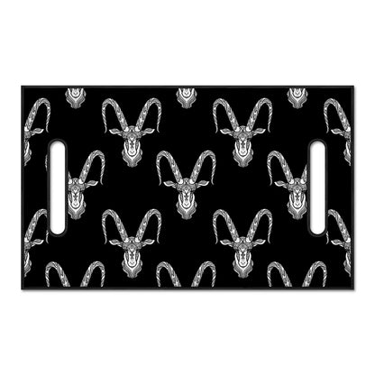 White And Black Capricorn Sign Print Golf Cart Seat Cover