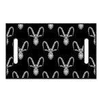 White And Black Capricorn Sign Print Golf Cart Seat Cover