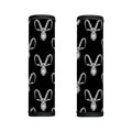 White And Black Capricorn Sign Print Handle Covers