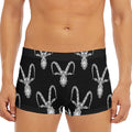 White And Black Capricorn Sign Print Men's Short Boxer Briefs
