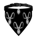 White And Black Capricorn Sign Print Over The Collar Dog Bandana