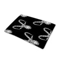 White And Black Capricorn Sign Print Pet Cooling Mat Cover