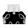 White And Black Capricorn Sign Print Rectangle Tissue Box Cover