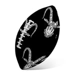 White And Black Capricorn Sign Print Rugby Ball