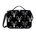 White And Black Capricorn Sign Print Shoulder Strap Bible Bag