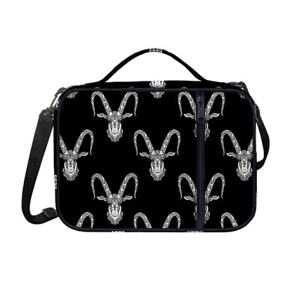 White And Black Capricorn Sign Print Shoulder Strap Bible Bag