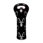 White And Black Capricorn Sign Print Single Neoprene Wine Tote