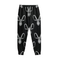 White And Black Capricorn Sign Print Sweatpants