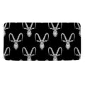 White And Black Capricorn Sign Print Towel