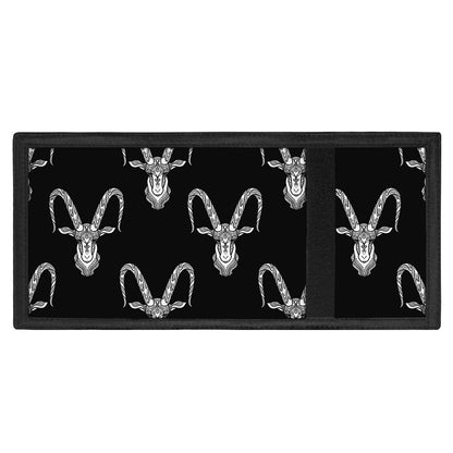 White And Black Capricorn Sign Print Trifold Wallet