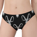 White And Black Capricorn Sign Print Women's Panties