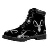 White And Black Capricorn Sign Print Work Boots