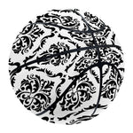 White And Black Damask Pattern Print Basketball