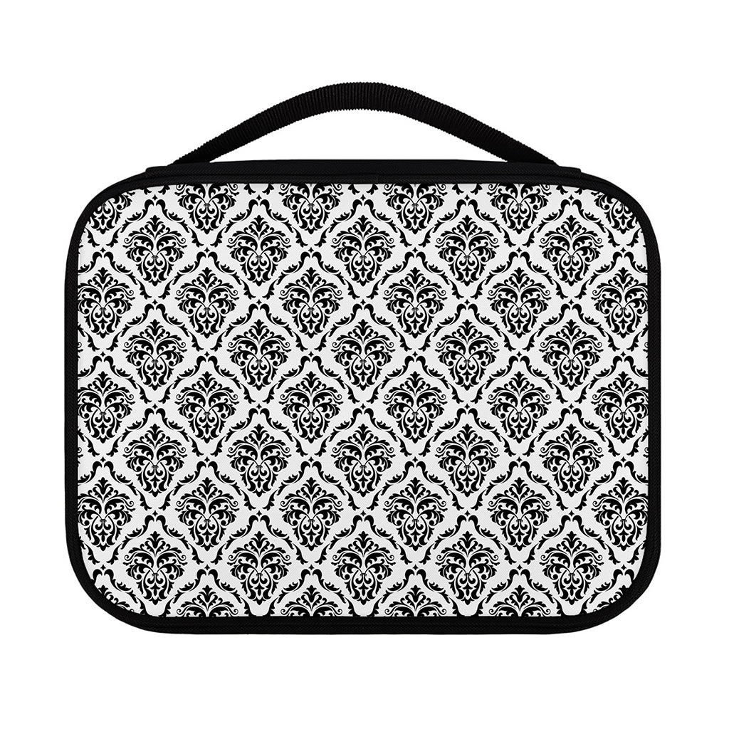 White And Black Damask Pattern Print Classic Bible Case