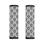 White And Black Damask Pattern Print Handle Covers