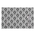 White And Black Damask Pattern Print Placemat