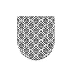 White And Black Damask Pattern Print Toilet Lid Cover