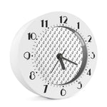 White And Black Fishing Hooks Print Alarm Clock