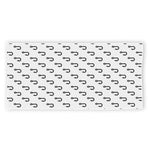 White And Black Fishing Hooks Print Beach Towel