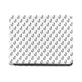 White And Black Fishing Hooks Print Bifold Wallet