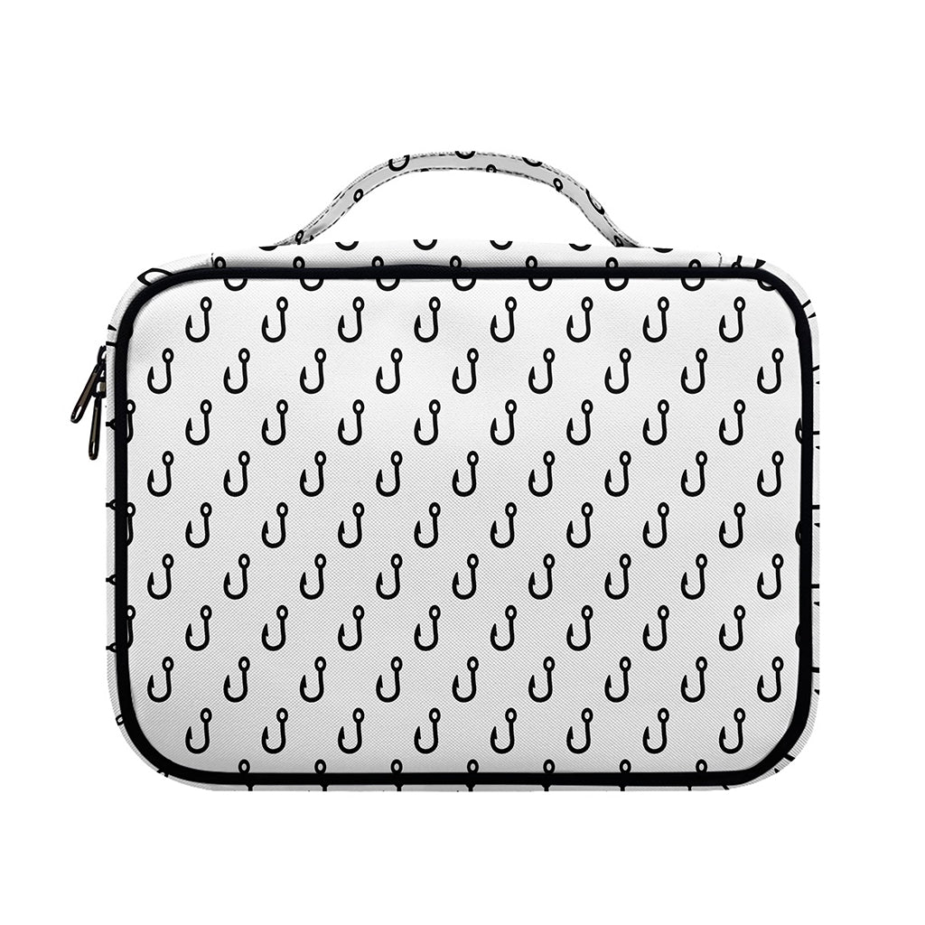 White And Black Fishing Hooks Print Briefcase Bible Bag
