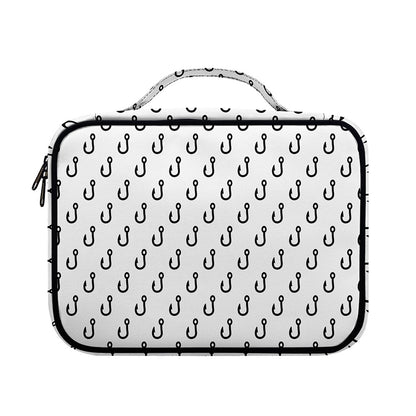 White And Black Fishing Hooks Print Briefcase Bible Bag