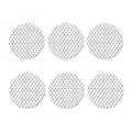 White And Black Fishing Hooks Print Coaster Set
