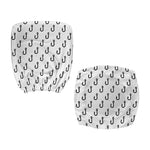 White And Black Fishing Hooks Print Office Chair Cover