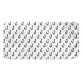 White And Black Fishing Hooks Print Towel