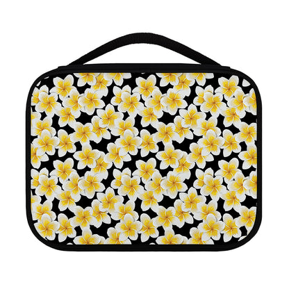 White And Black Frangipani Pattern Print Classic Bible Case