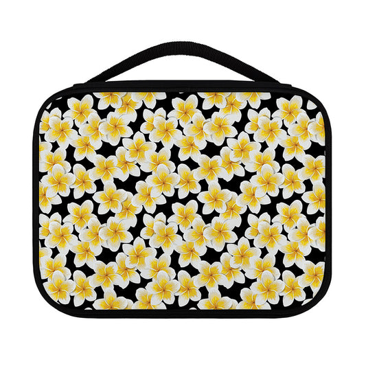 White And Black Frangipani Pattern Print Classic Bible Case