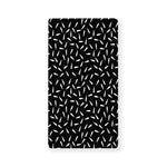 White And Black Gun Bullet Pattern Print Baby Crib Sheet