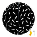 White And Black Gun Bullet Pattern Print Basketball