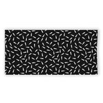 White And Black Gun Bullet Pattern Print Beach Towel