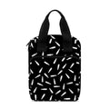 White And Black Gun Bullet Pattern Print Bible Tote Bag
