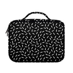 White And Black Gun Bullet Pattern Print Briefcase Bible Bag