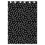 White And Black Gun Bullet Pattern Print Curtain