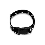 White And Black Gun Bullet Pattern Print Dog Collar