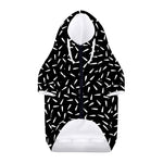 White And Black Gun Bullet Pattern Print Dog Zip Up Hoodie