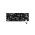 White And Black Gun Bullet Pattern Print Extended Mouse Pad