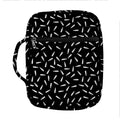 White And Black Gun Bullet Pattern Print Front Pocket Bible Bag
