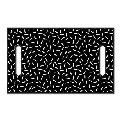 White And Black Gun Bullet Pattern Print Golf Cart Seat Cover
