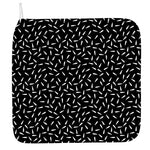 White And Black Gun Bullet Pattern Print Hand Towel
