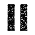 White And Black Gun Bullet Pattern Print Handle Covers