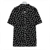 White And Black Gun Bullet Pattern Print Hawaiian Shirt