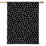 White And Black Gun Bullet Pattern Print House Flag
